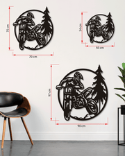 Dağ Motoru Temalı Metal Duvar Dekoru, Minimal Tasarım Duvar Tablosu, Ev ve Ofis için Hediye Dekor