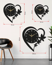 Kalpli Metal Duvar Saati, Minimal Tasarım, Ev Ofis için Hediyelik Dekor