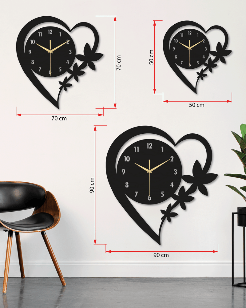 Kalpli Metal Duvar Saati, Minimal Tasarım, Ev Ofis için Hediyelik Dekor