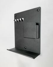 Raflı ve Cepli Magnet Alanlı Metal Anahtar Askılığı, Duvar Tipi Anahtar Organizer