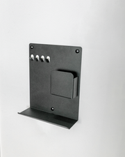 Raflı ve Cepli Magnet Alanlı Metal Anahtar Askılığı, Duvar Tipi Anahtar Organizer
