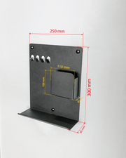 Raflı ve Cepli Magnet Alanlı Metal Anahtar Askılığı, Duvar Tipi Anahtar Organizer