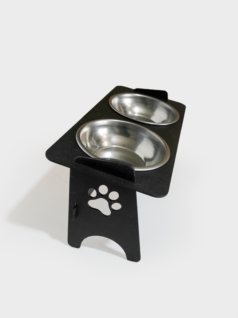 Pati Figürlü Kedi Köpek Metal Mama Ve Su Kabı Paslanmaz Çelik Kaseli, Hediyelik, Dekor