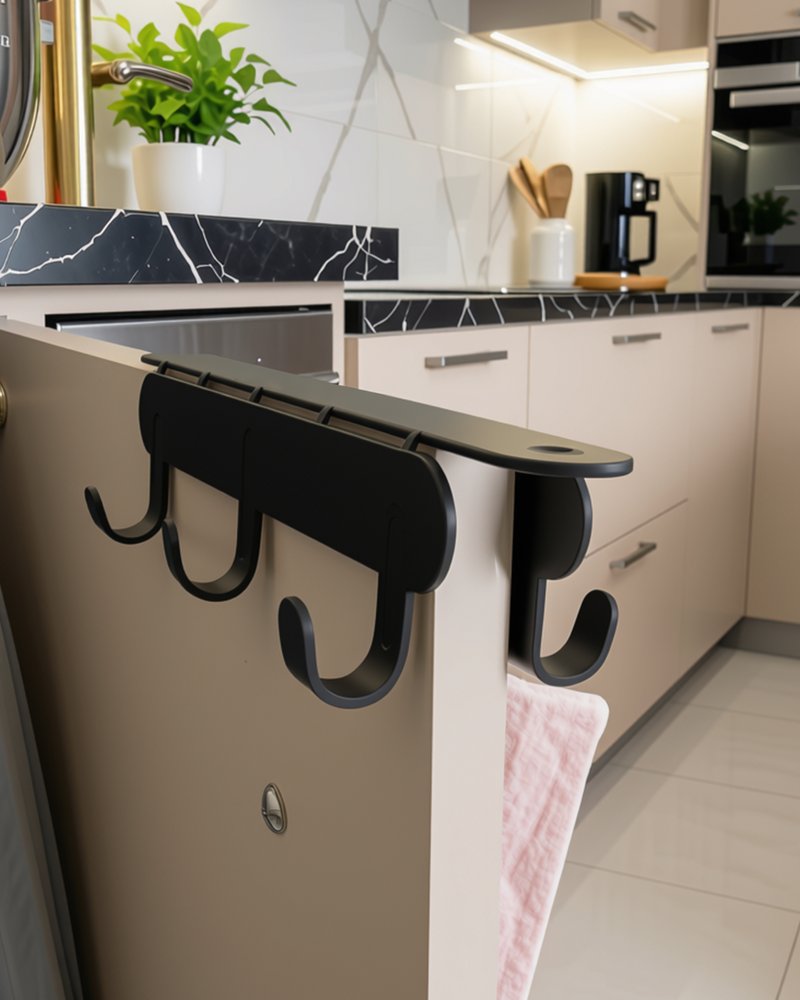 Dolap Kapağı İçin Metal Askılık | Çift Yönlü Tasarım | Mutfak Dolap Askısı